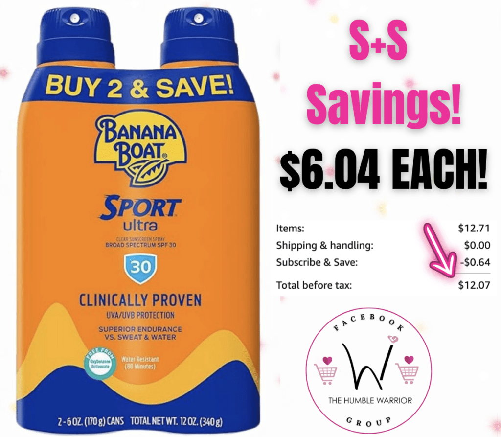 Banana Boat Sport Ultra SPF 30 Sunscreen Spray Twin Pack!